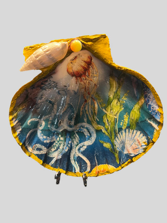 Ocean life ring dish