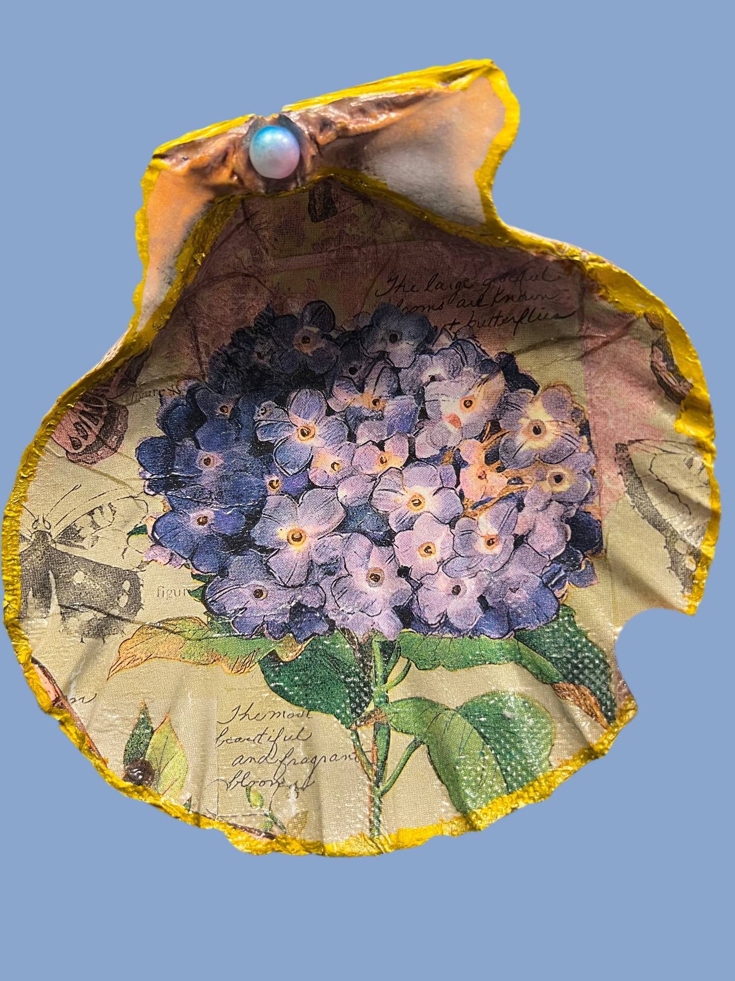 Hydrangea ring holder