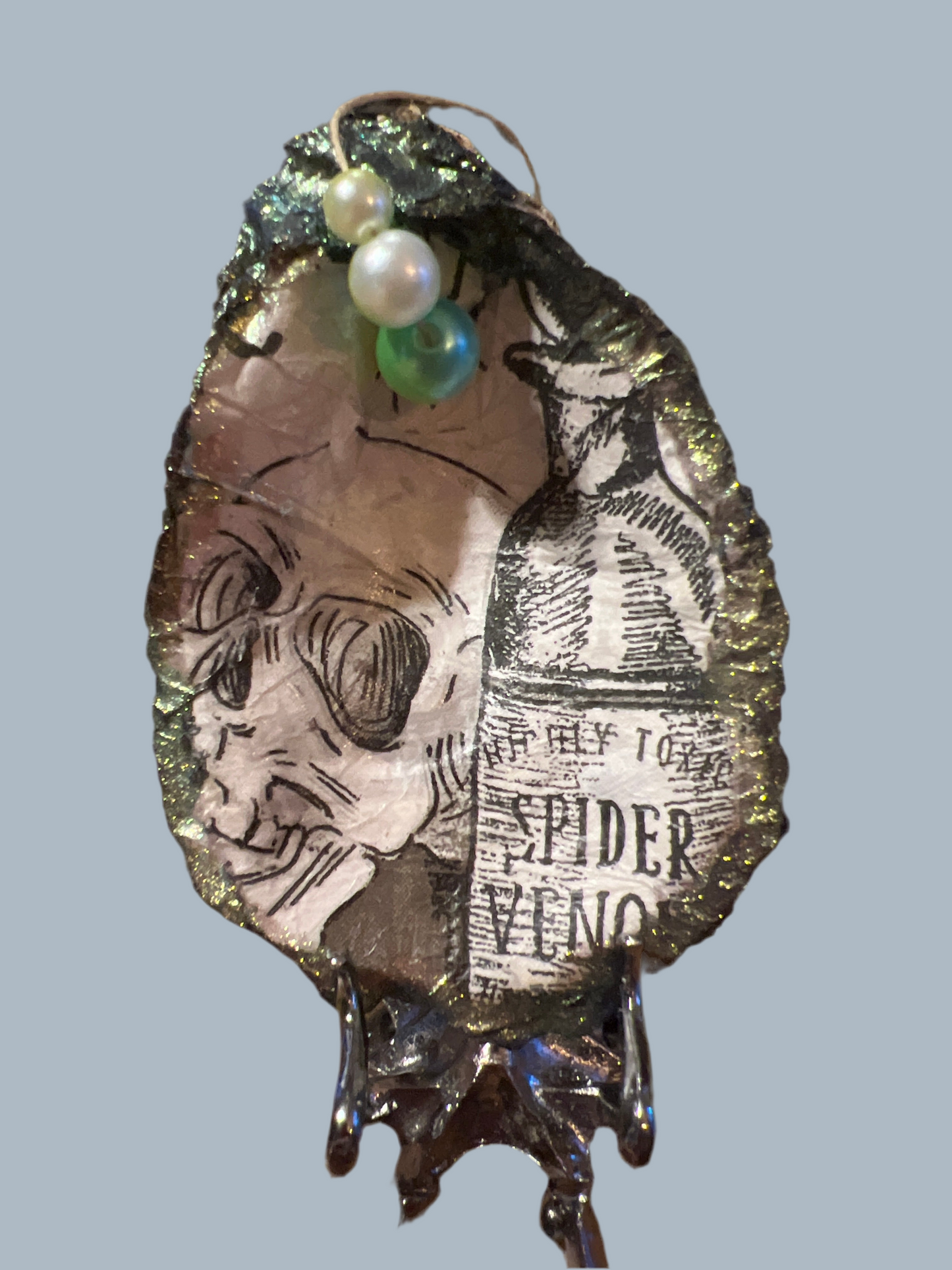 Skulls and spider venom black/green